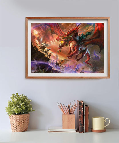 Clementoni 35561 Dungeons&Dragons Jigsaw Cube Dungeons & Dragons 500 Pieces Collection Puzzle for Adults 14-99 Years, Gift for Men/Women, Game, D&D, Made in Italy, Multicolor