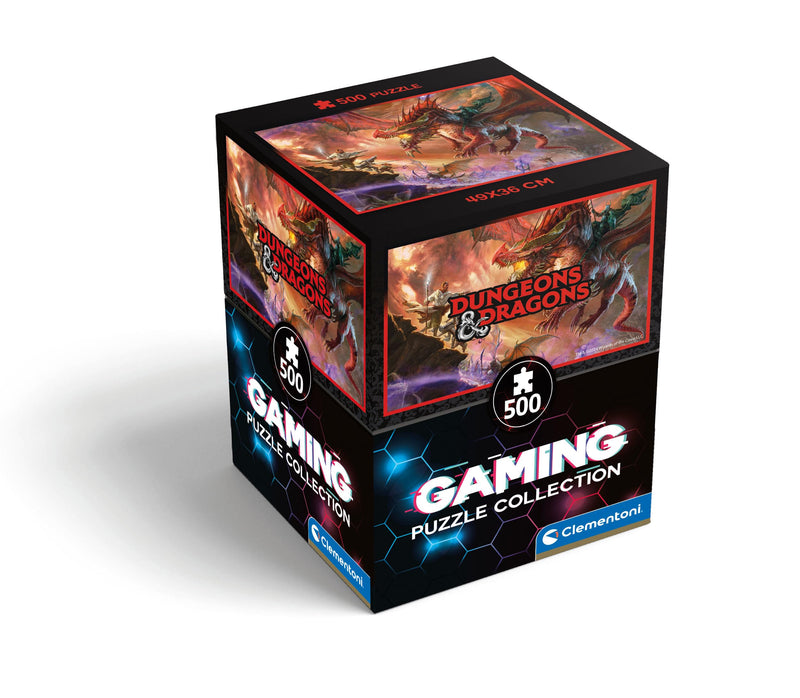 Clementoni 35561 Dungeons&Dragons Jigsaw Cube Dungeons & Dragons 500 Pieces Collection Puzzle for Adults 14-99 Years, Gift for Men/Women, Game, D&D, Made in Italy, Multicolor