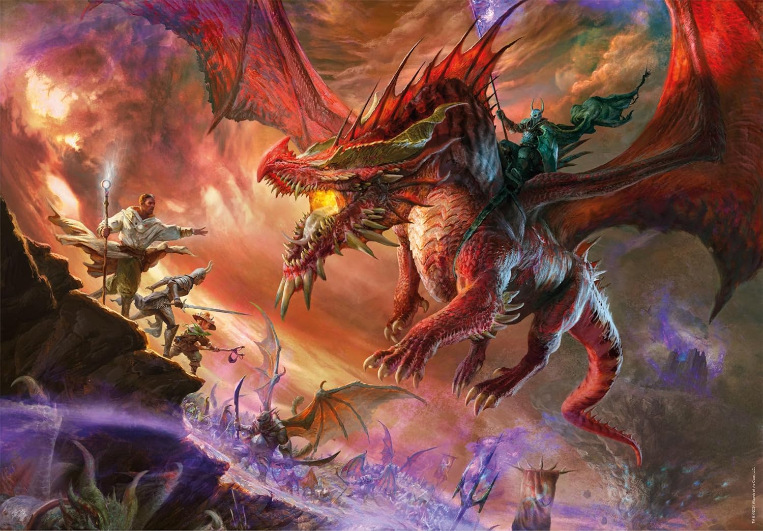 Clementoni 35561 Dungeons&Dragons Jigsaw Cube Dungeons & Dragons 500 Pieces Collection Puzzle for Adults 14-99 Years, Gift for Men/Women, Game, D&D, Made in Italy, Multicolor