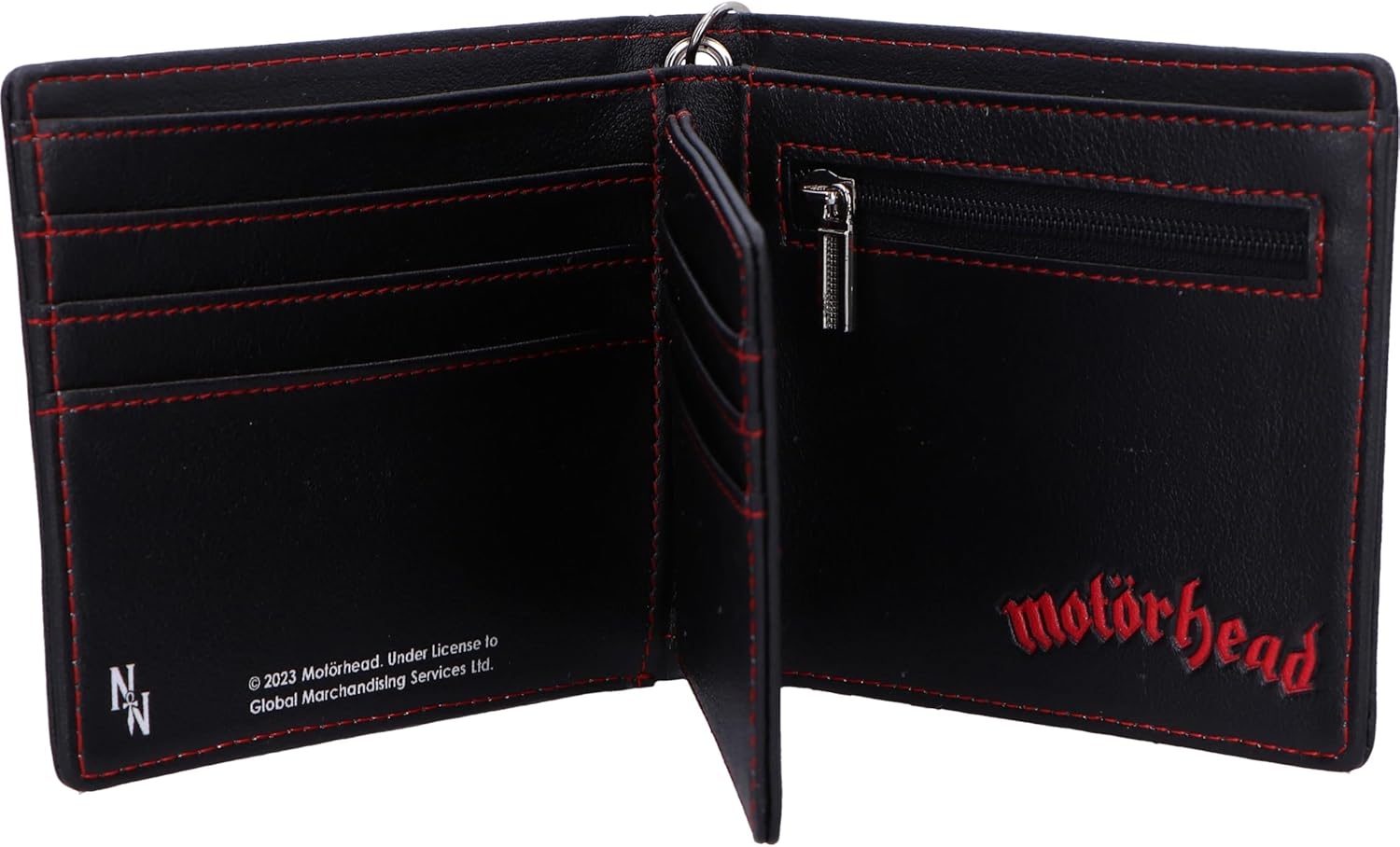 Nemesis Now Unisex's B6607B24 Bi-Fold Wallet, Jet Black, 9.3cm