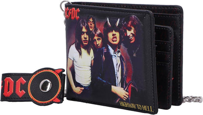 Nemesis Now Unisex's B6608B24 Bi-Fold Wallet, Jet Black, 9.3cm