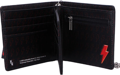 Nemesis Now Unisex's B6608B24 Bi-Fold Wallet, Jet Black, 9.3cm