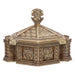 Nemesis Now Harry Potter Hogwarts, scatola portagioie in resina, oro, prodotto con licenza ufficiale Harry Potter, scatola per accessori Hogwarts, interno in velluto rosso, fusa nella migliore resina