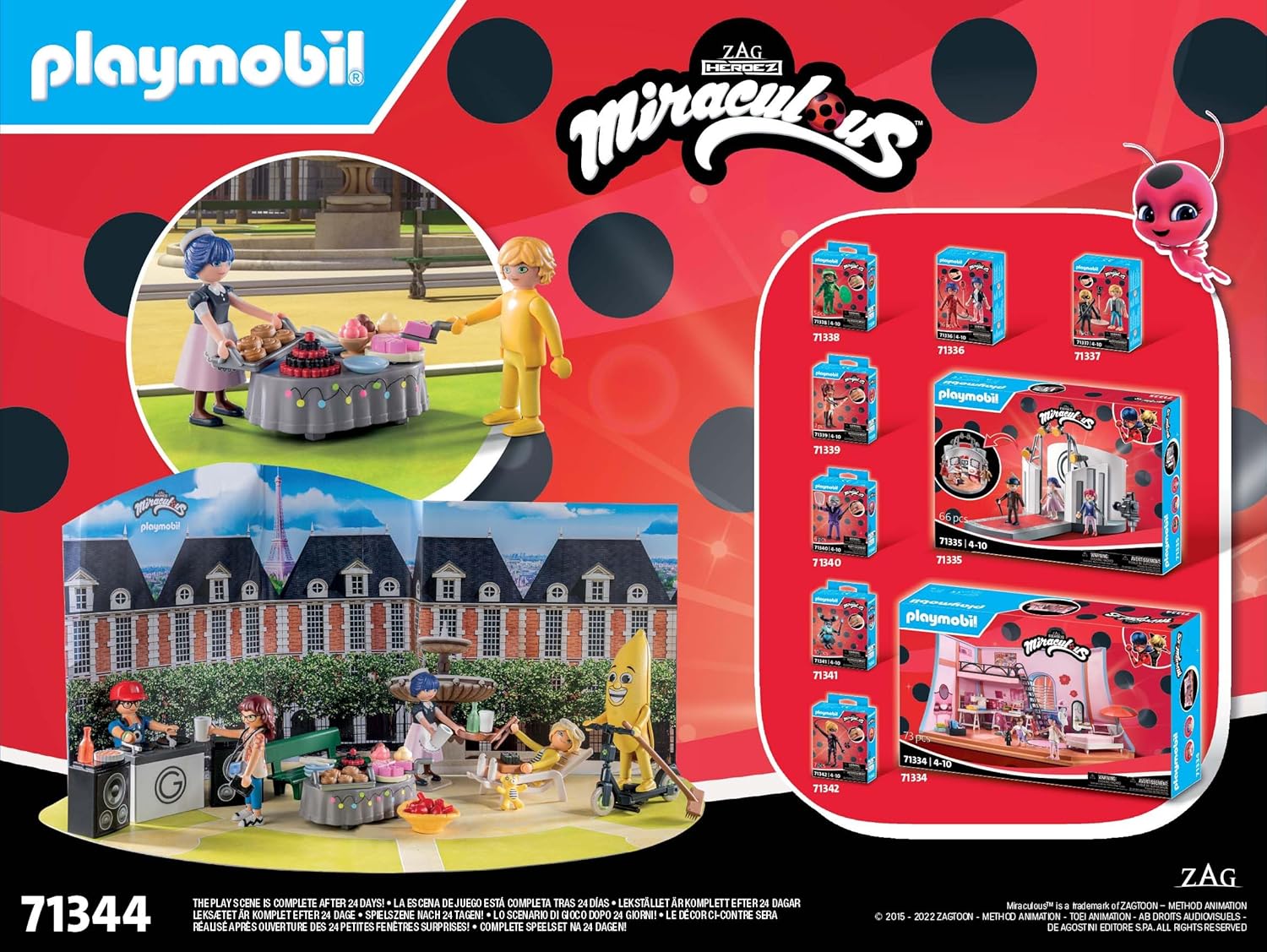 Playmobil 71344 Advent Calendar: Miraculous: Picnic in Paris Age 4+