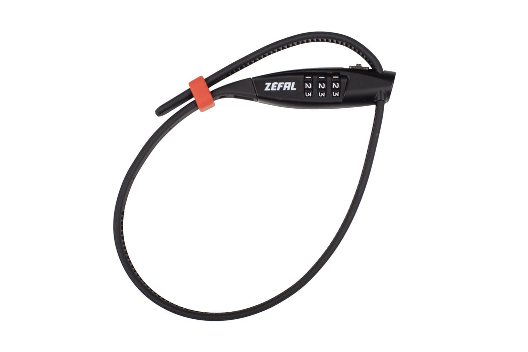 ZEFAL PADLOCK K-TRAZ ZIP3 BLACK CABLE 450MM