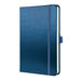 SIGEL CO403 Conceptum Notebook, Lined, Approx. A5, Blue, hardcover, 194 Pages