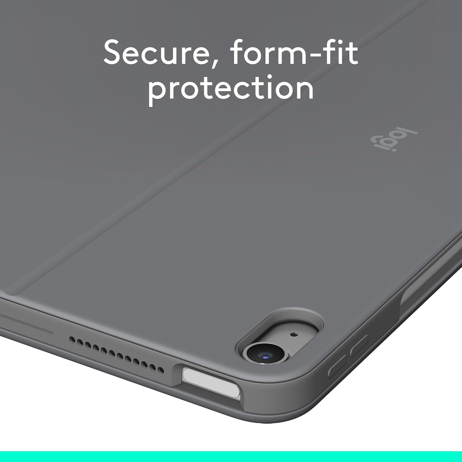 Logitech Combo Touch iPad Air 13-inch (M2)(2024) Keyboard Case - Detachable backlit keyboard with kickstand, comfortable typing, multi-use mode, QWERTY UK English Layout - Grey