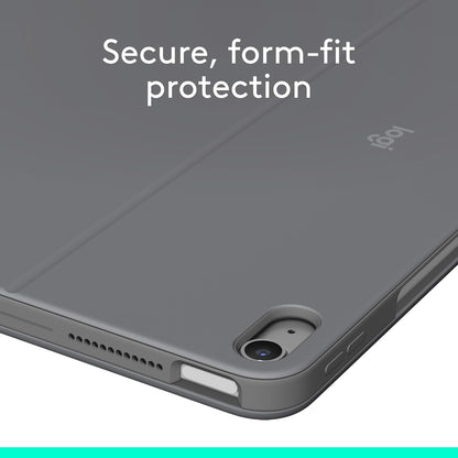 Logitech Combo Touch iPad Air 13-inch (M2)(2024) Keyboard Case - Detachable backlit keyboard with kickstand, comfortable typing, multi-use mode, QWERTY UK English Layout - Grey