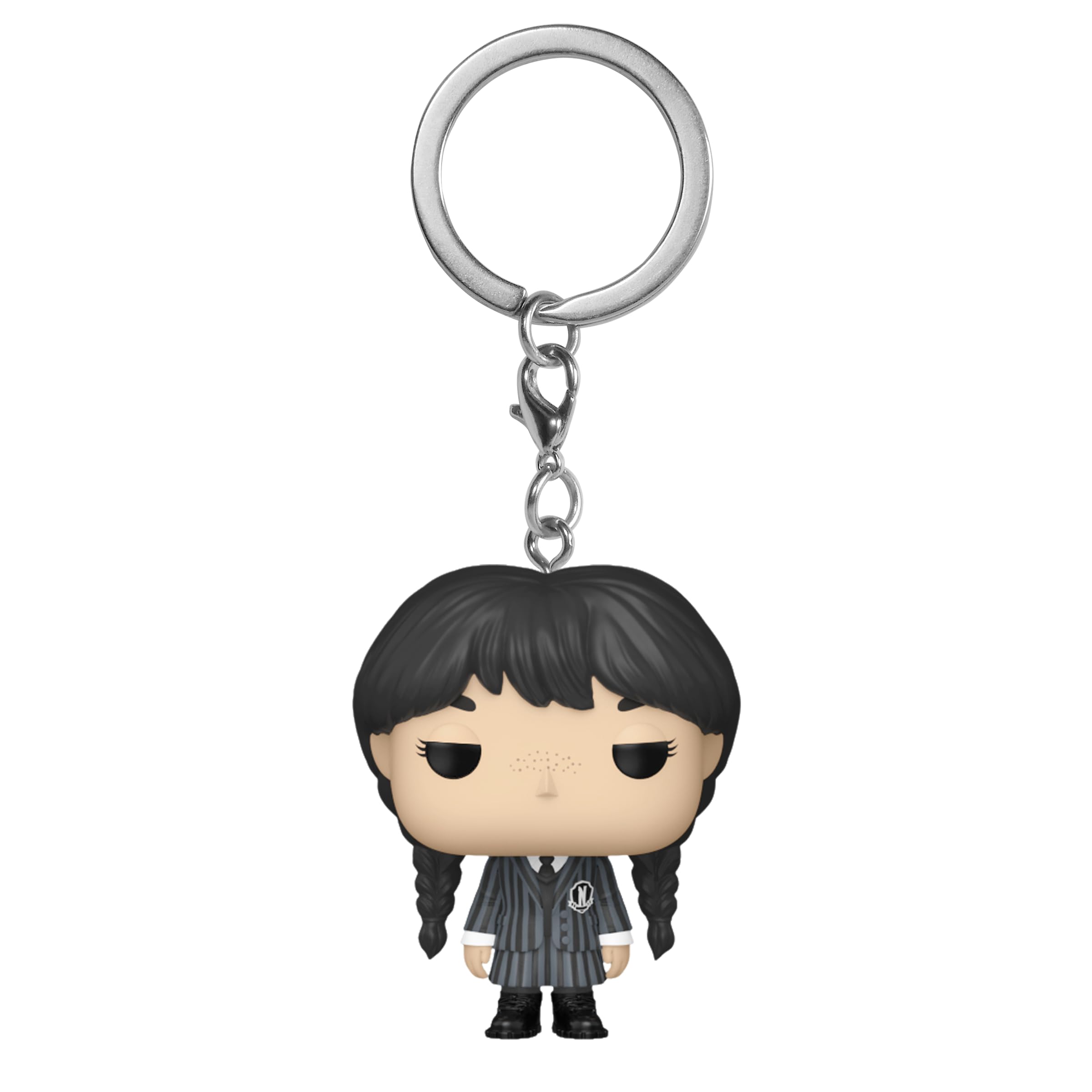 Funko Pop! Keychain: Wednesday Addams - Wednesday Addams - Neuartiger Schlüsselanhänger - Vinyl-Minifigur Zum Sammeln - Strumpffüller - Geschenkidee - Offizielle Handelswaren - TV Fans