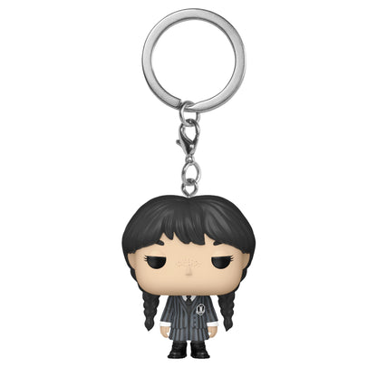 Funko Pop! Keychain: Wednesday Addams - Wednesday Addams - Neuartiger Schlüsselanhänger - Vinyl-Minifigur Zum Sammeln - Strumpffüller - Geschenkidee - Offizielle Handelswaren - TV Fans