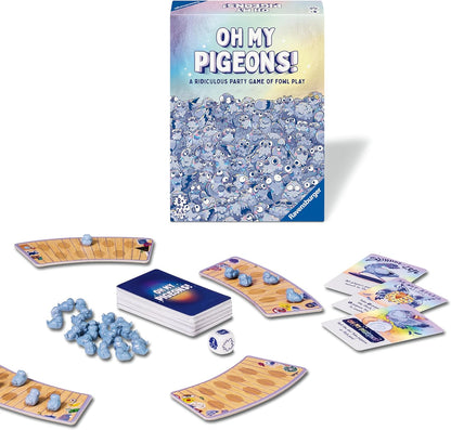 Ravensburger Oh My Pigeons - Game Night and Party Board Games for Families, Adults and Kids Age 8 Years Up - 2 to 5 Players - 2024