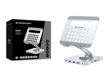 Tablet Stand With 8-In-1 Docking
