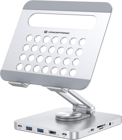 Tablet Stand With 8-In-1 Docking