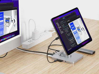 Tablet Stand With 8-In-1 Docking