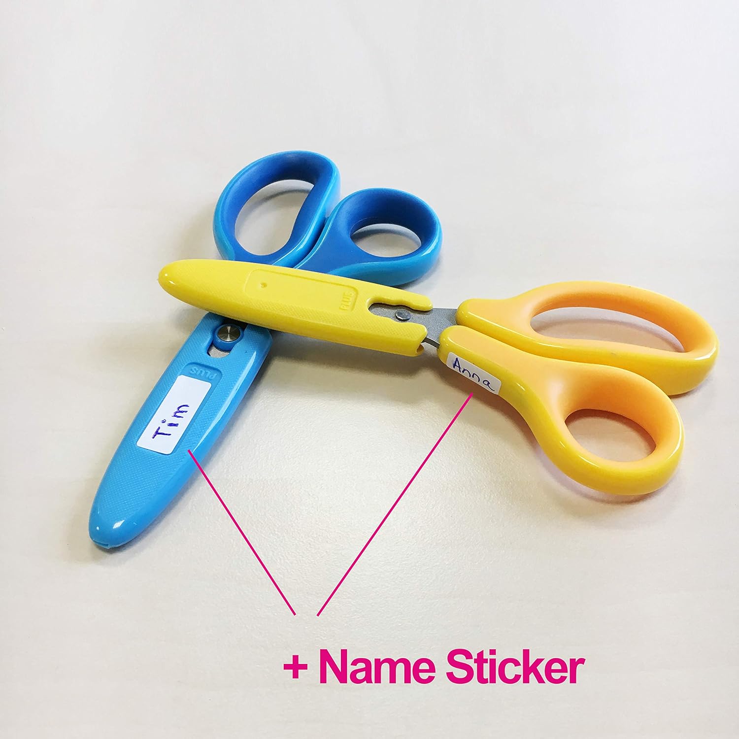 PLUS Japan Fitcut Curve Kids Scissors, Right-Handed, Blue Right-hand Blue