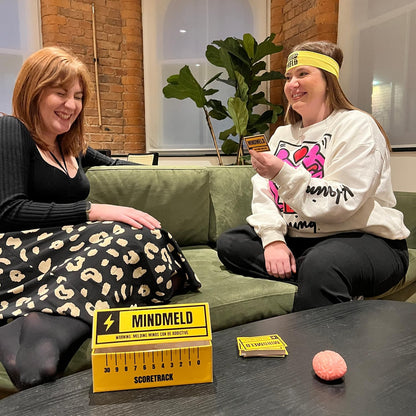 MIND MELD the Game, the Brain Game of Telephathic Snap. Card Game for 2+ players and groups.
