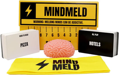 MIND MELD the Game, the Brain Game of Telephathic Snap. Card Game for 2+ players and groups.
