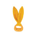 Kaloo - Lapinoo - Baby’s Teething Ring - Ochre Colour - Rabbit Ring - PVC and BPA-Free - Double Texture - Baby Accessory - 0 Months +, K218008