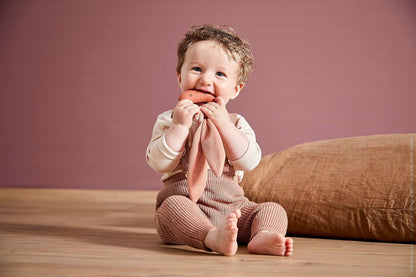 Kaloo - Lapinoo - Baby’s Teething Ring - Terracotta Colour - Rabbit Ring - PVC and BPA-Free - Double Texture - Baby Accessory - 0 Months +, K218009