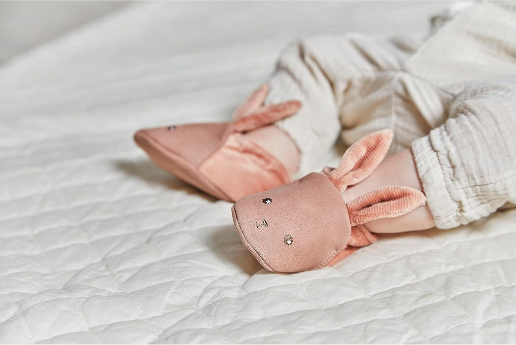 Kaloo - Lapinoo - Newborn Gift Set - Terracotta Colour - 3 Baby Accessories - Baby’s Comforter + Teething Ring + Booties - 11 cm - 0 Months +, K218012