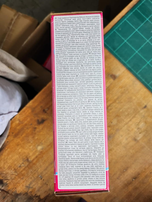 Bayer Design 69033AB changing bag for dolls, changing mat, sewing diaper, nappy, jeans-grey, pink