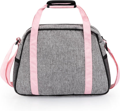 Bayer Design 69033AB changing bag for dolls, changing mat, sewing diaper, nappy, jeans-grey, pink