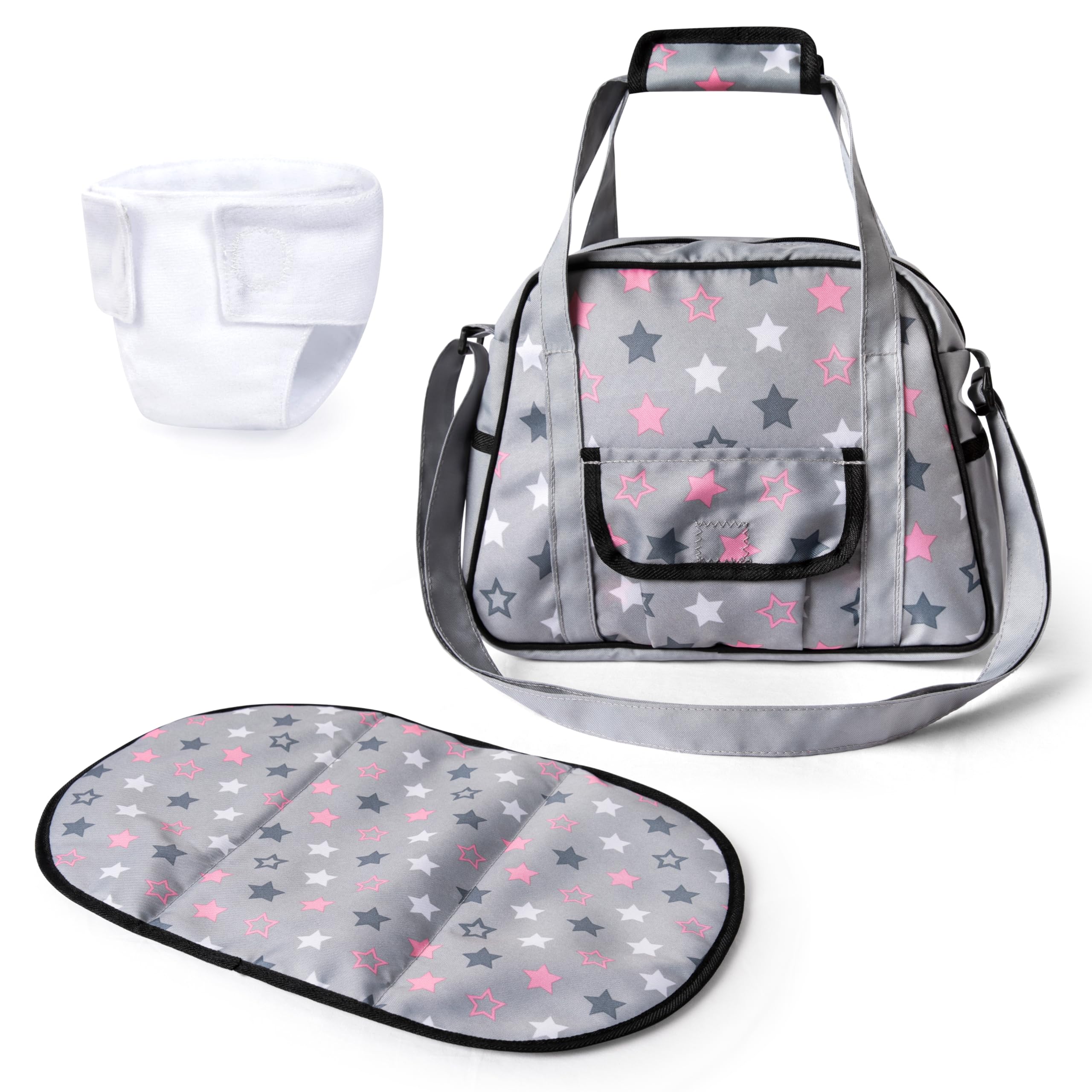 Bayer Design 69007AA changing bag for dolls, changing mat, sewing diaper, nappy,doll accessories