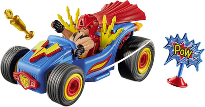PLAYMOBIL Funstars 71632 Rasender Wrestler, Kart mit Rückzugsmotor, dynamisches Spielset für spannende Rennen, detailreiches Spielzeug für Kinder ab 4 Jahren