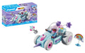 PLAYMOBIL Funstars 71635 Rasendes Einhorn, Kart mit Rückzugsmotor, magisches Spielset für spannende Rennen, kreatives Spielzeug für Kinder ab 4 Jahren