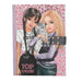 Depesche TOPModel Rebel Kitty 13230 Diary with Number Code and Sound, Book with Model Motif, Leo Pattern and 80 Lined and Colourful Illustrated Pages