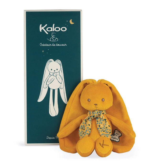 KALOO - Lapinoo - Pantin Lapin - Baby Plüsch Jersey und Strick - 25 cm - Farbe Ocker - Sehr weiches Material - Geschenkbox - Ab Geburt, K969943