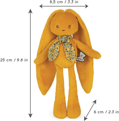KALOO - Lapinoo - Pantin Lapin - Baby Plüsch Jersey und Strick - 25 cm - Farbe Ocker - Sehr weiches Material - Geschenkbox - Ab Geburt, K969943