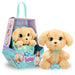 BABY PAWS Labrador, Interactive Plush Puppy With Sounds That Opens And Closes Eyes And Includes A Swaddle Bag, Toy for Kids Age 3 and Up