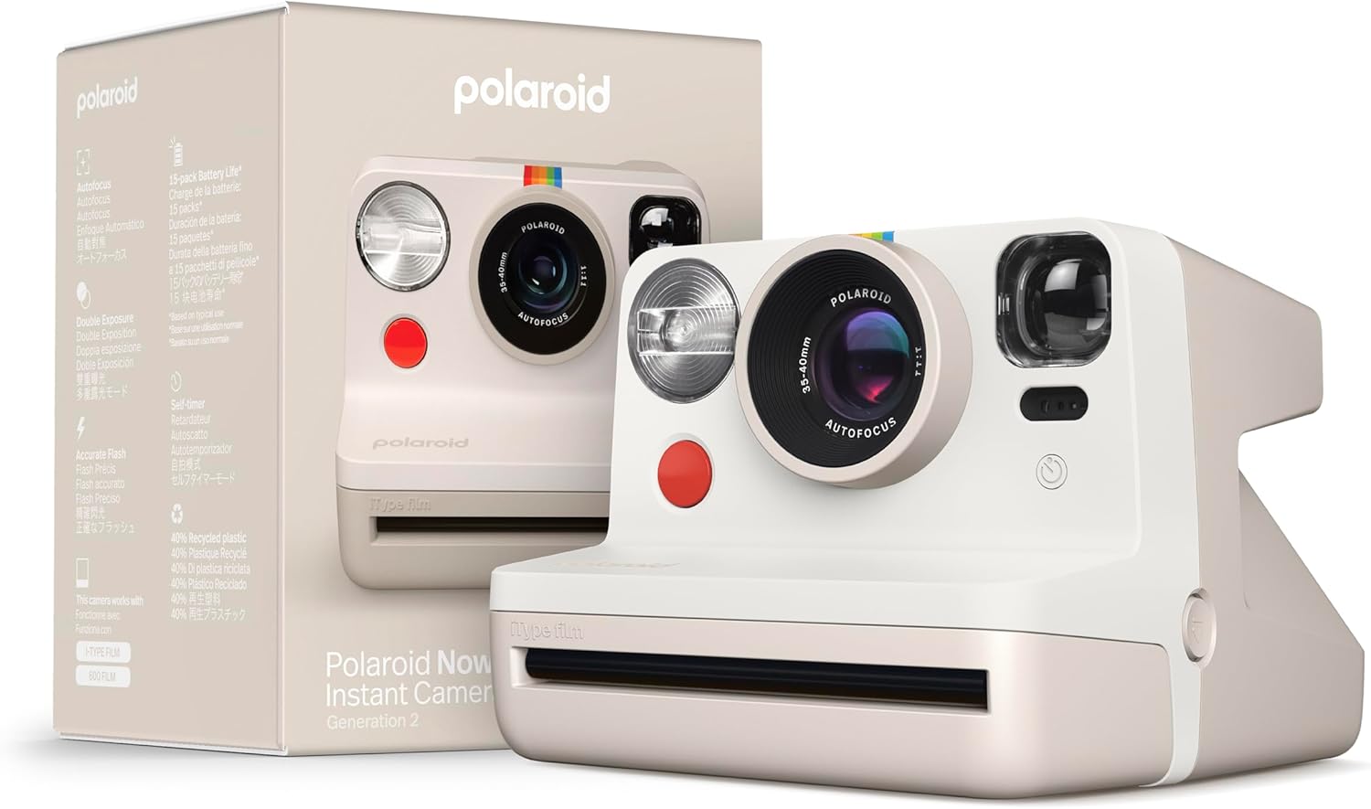 Polaroid - Now Gen 2 Camera - Vintage White