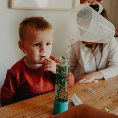 DIY Calm Down Fles Mint, Sensory Fles, Craft Kit Inbegrepen