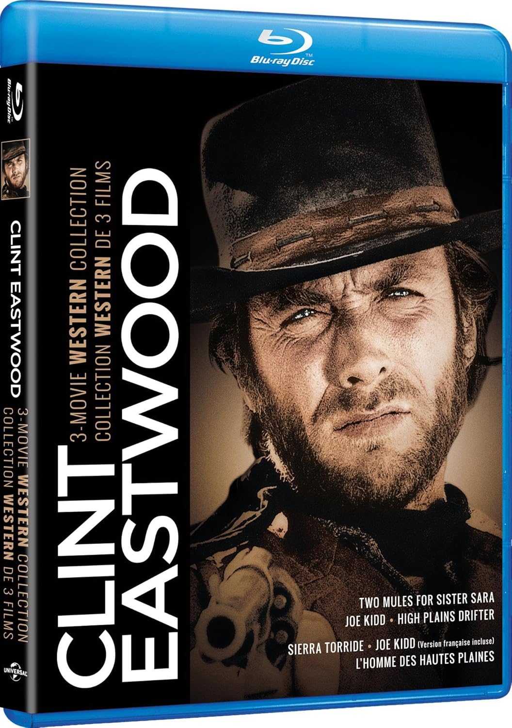 Clint Eastwood 3-Movie Western Collection (Two Mules For Sister Sara / Joe Kidd / High Plains Drifter)