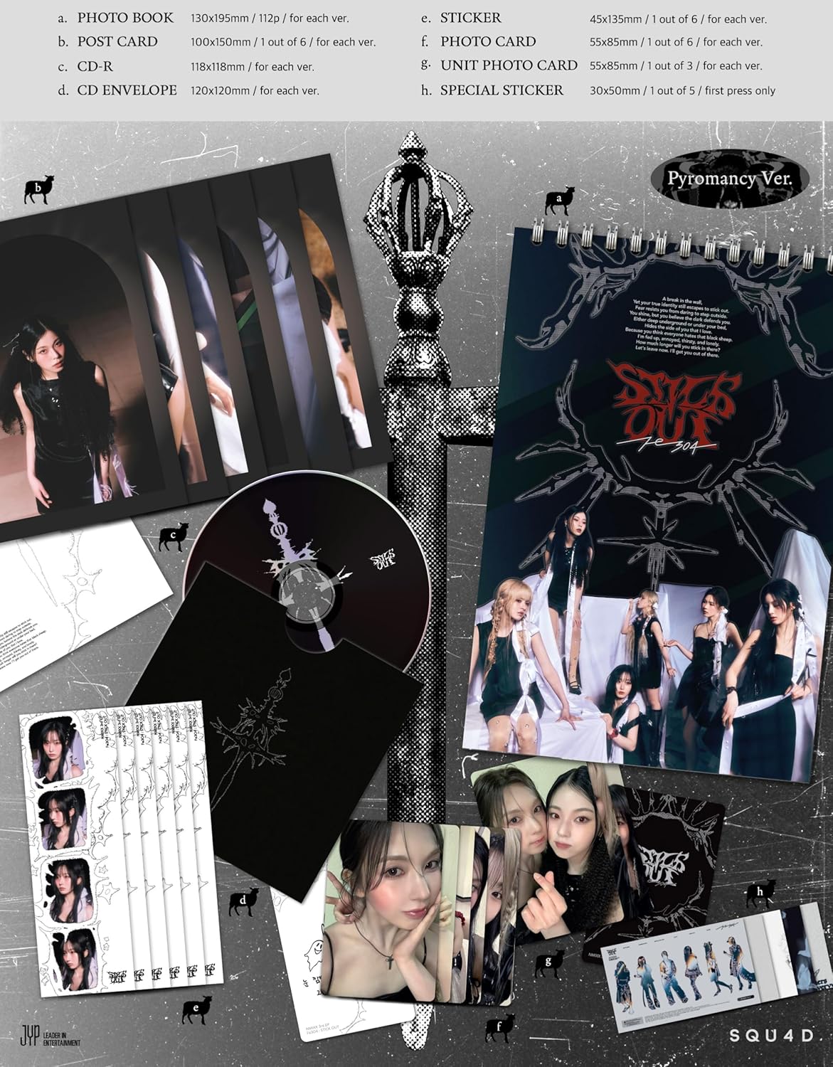 NMIXX - FE304: STICK OUT (Standard Ver.) Nephelomancy Ver. (Face Cover)