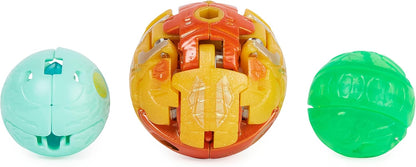 Bakugan Evolutions, Neo Dragonoid with Nano Fury and Lancer Platinum Power Up Pack, True Metal Action Figure, 2 Nanogan, 2 Bakucore, 2 Ability Cards, Kids Toys