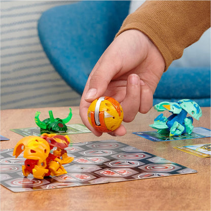 Bakugan Evolutions 2022 Platinum Power-Up Platinum Sharktar with Nano Shadow and Clutch
