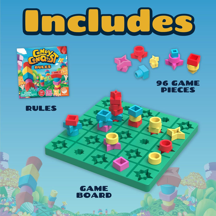 Mindware | Candy Conquest | Family Board Game | Ages 6+ | 2-4 Players | 15+ Minutes Playing Time