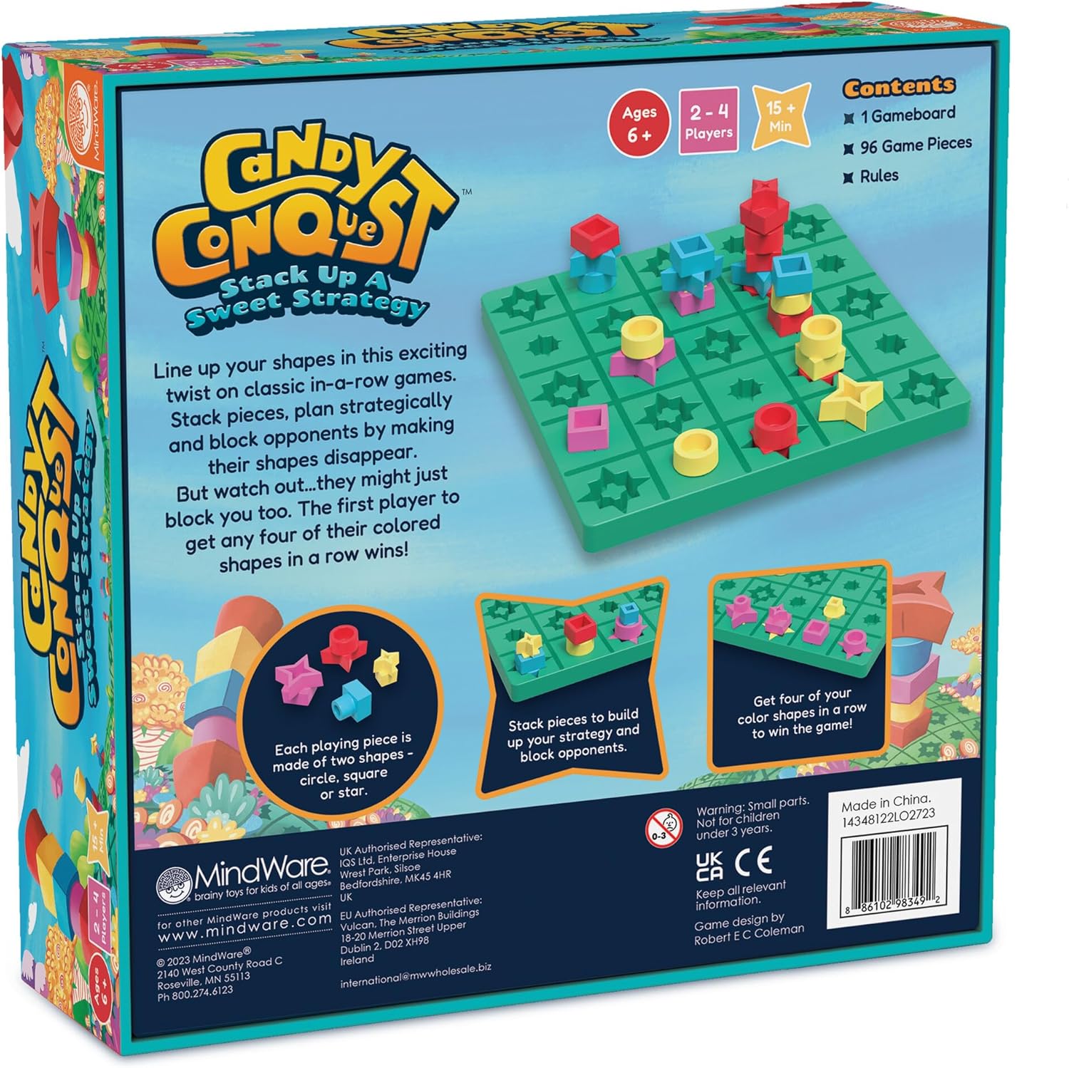 Mindware | Candy Conquest | Family Board Game | Ages 6+ | 2-4 Players | 15+ Minutes Playing Time