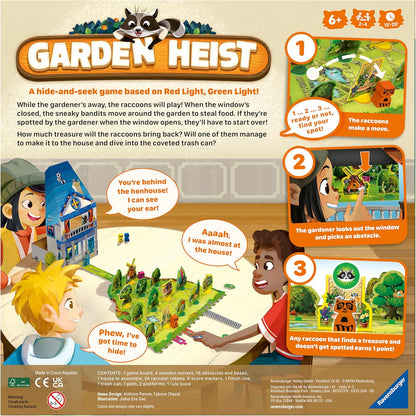 Ravensburger Garden Heist Fun Family Board Game for Kids and Adults Age 6 Years Up - New 2024