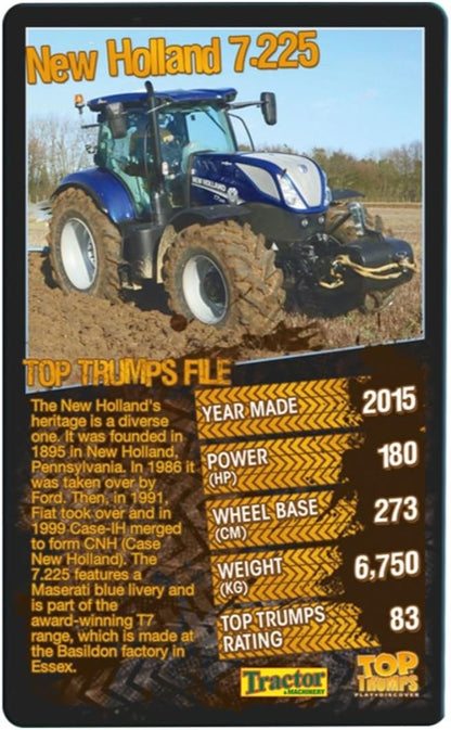 Top 30 Tractors Top Trumps Card Game