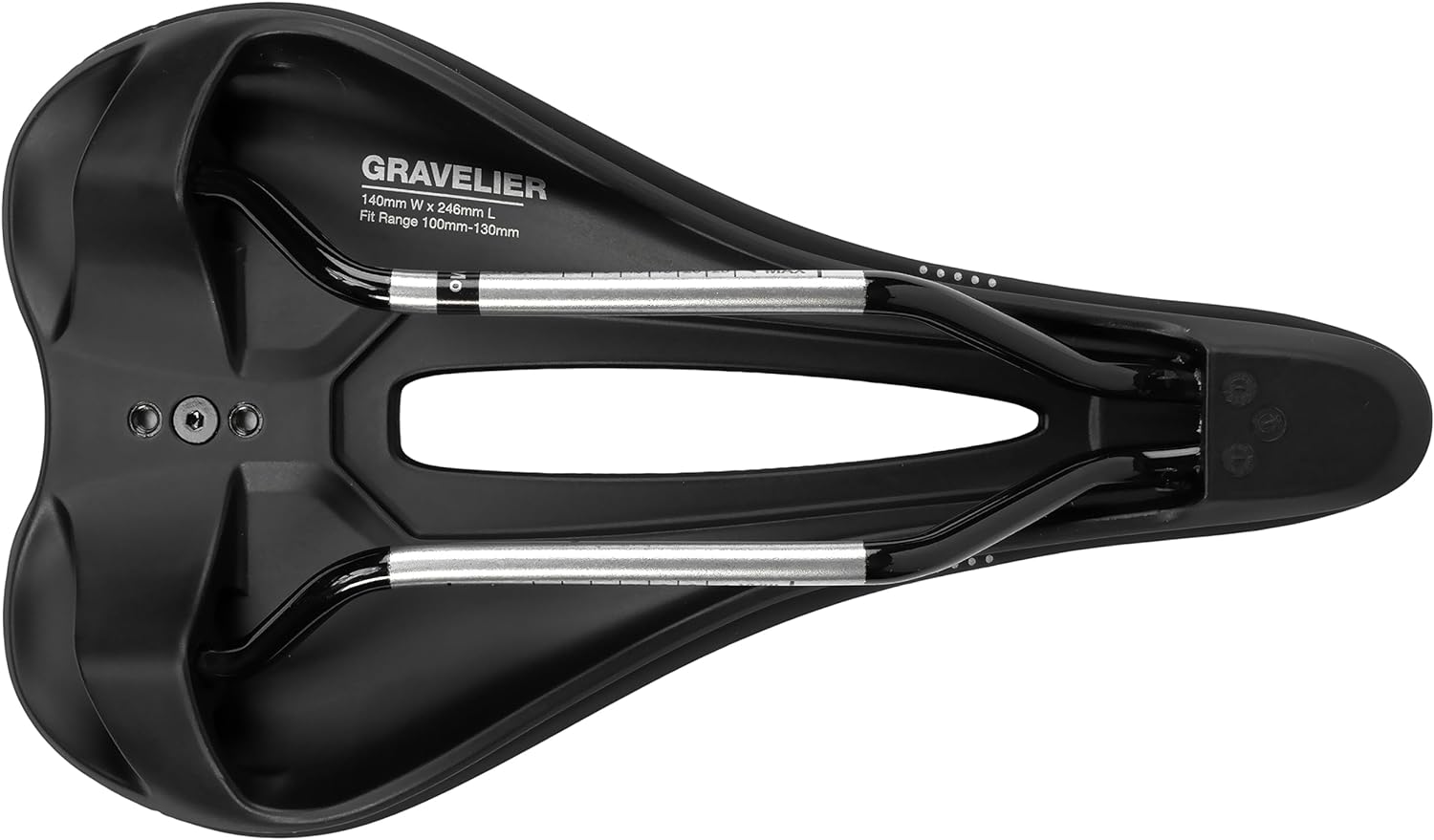 WTB Gravelier Bike Saddle – 246x140mm, Flexible Base with Fusion Form Technology, Perineal Relief Cutout for Gravel and Endurance Rides – Integrated Tool Mount