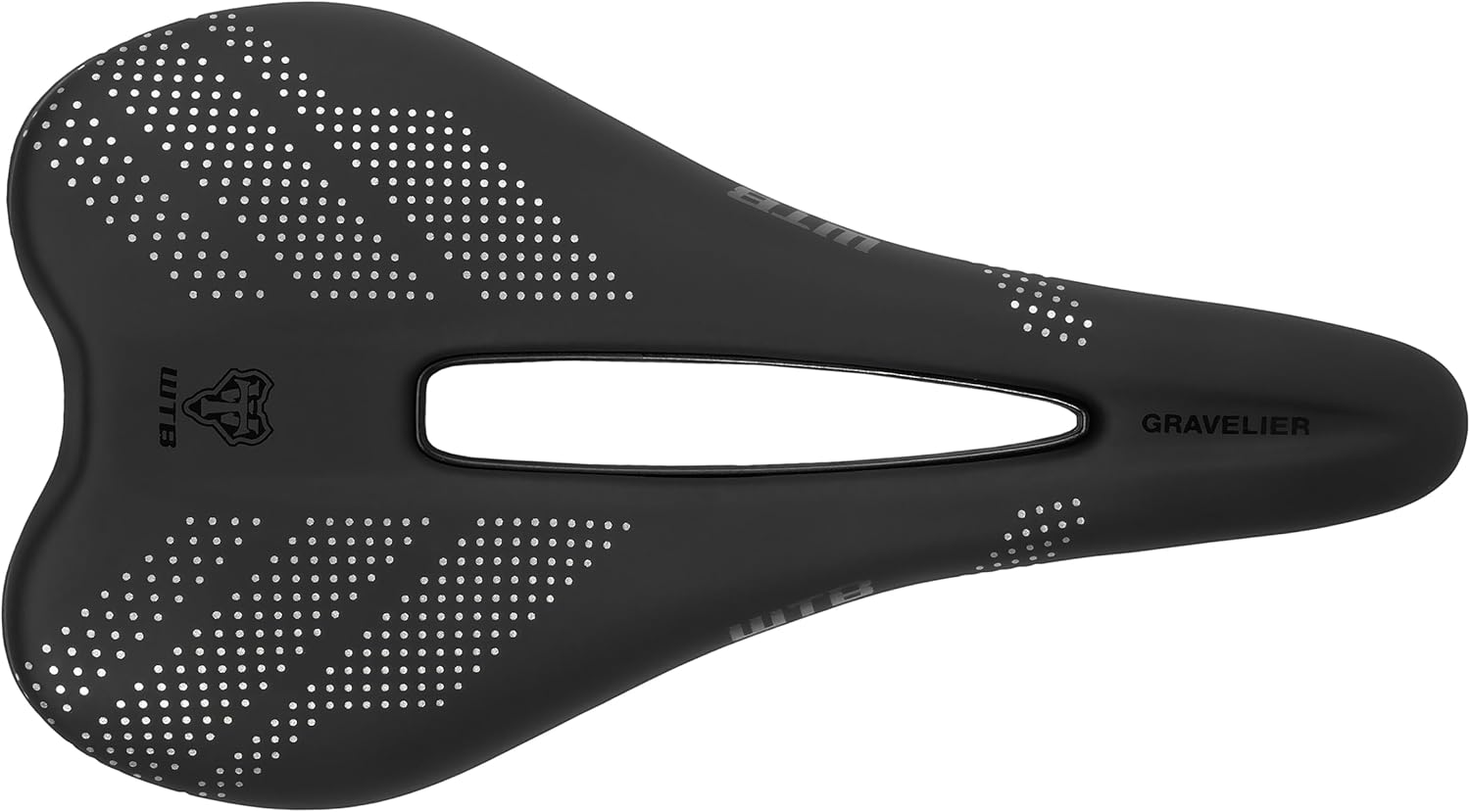 WTB Gravelier Bike Saddle – 246x140mm, Flexible Base with Fusion Form Technology, Perineal Relief Cutout for Gravel and Endurance Rides – Integrated Tool Mount