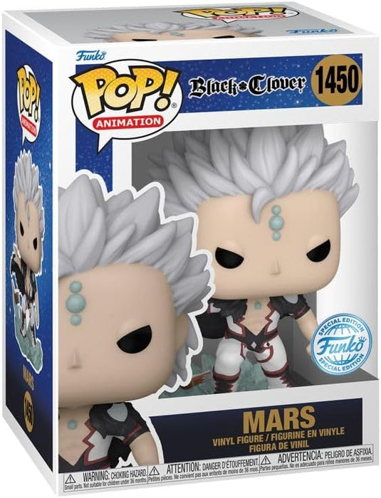 Funko Pop! Animation: Black Clover - Mars with Book (Exc) 71289 - Collectible Vinyl Figure - Gift Idea - Official Merchandise - Toy for Children and Adults - Model Figure for Collectors and Adults