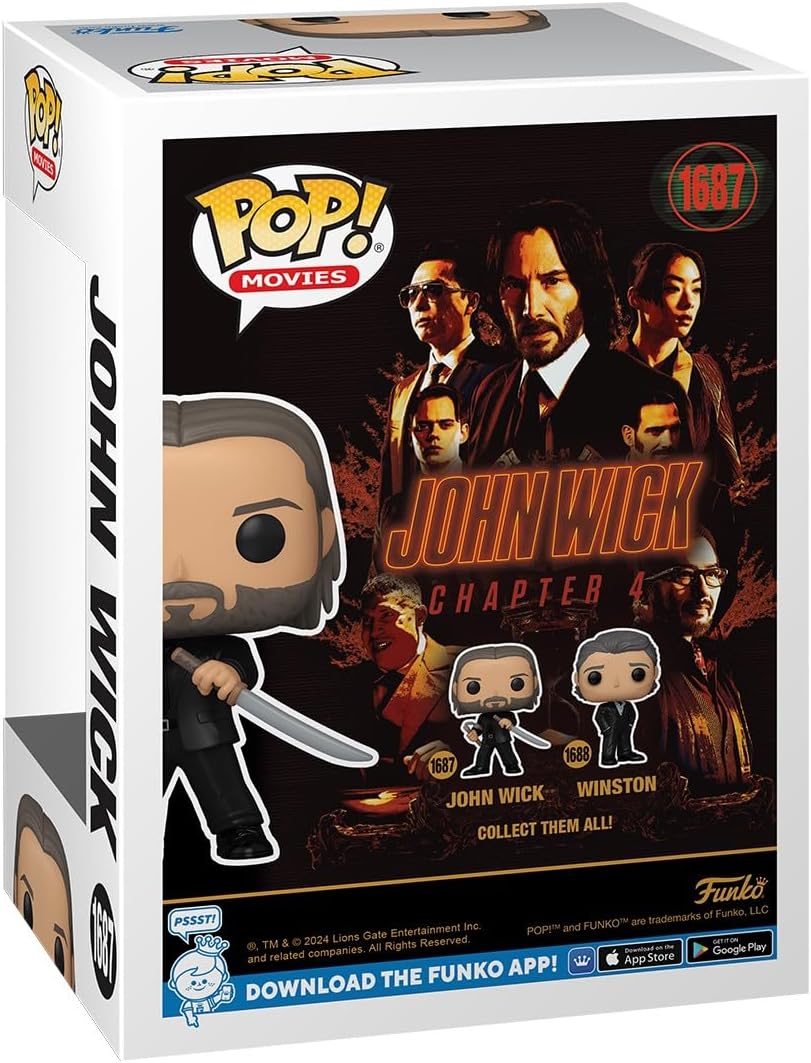 Funko Pop! Movies: John Wick 4 - John Wick - Collectable Vinyl Figure - Gift Idea - Official Merchandise - Toys for Kids & Adults - Movies Fans - Model Figure for Collectors and Display