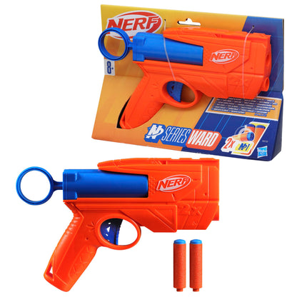 Nerf N Series Lanza Dardos Ward, 2 Dardos de Espuma, Actividades al Aire Libre, Regalo Navideño para Niños y Niñas de 8 Años o Más, Juguete de Reyes Magos