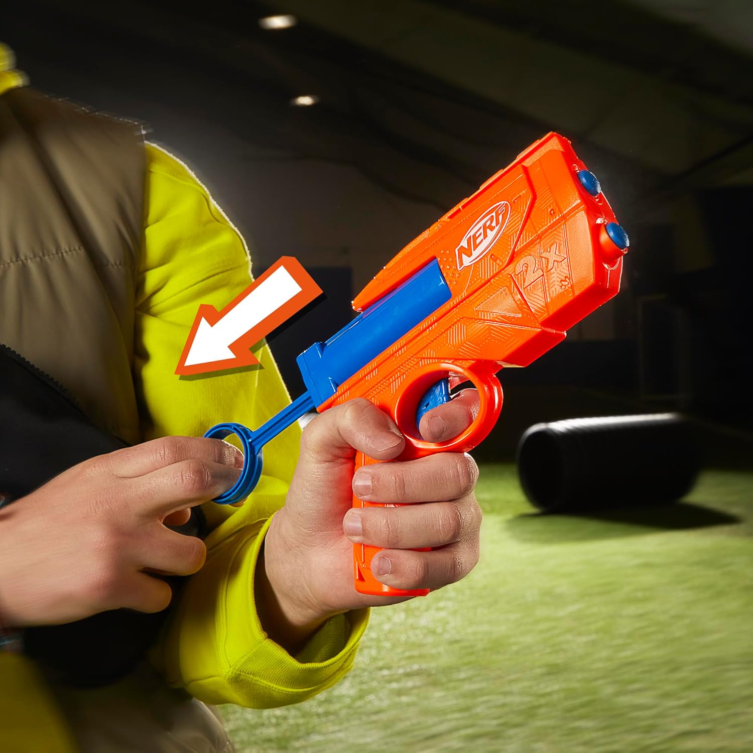 Nerf N Series Lanza Dardos Ward, 2 Dardos de Espuma, Actividades al Aire Libre, Regalo Navideño para Niños y Niñas de 8 Años o Más, Juguete de Reyes Magos