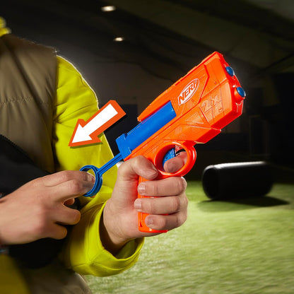 Nerf N Series Lanza Dardos Ward, 2 Dardos de Espuma, Actividades al Aire Libre, Regalo Navideño para Niños y Niñas de 8 Años o Más, Juguete de Reyes Magos